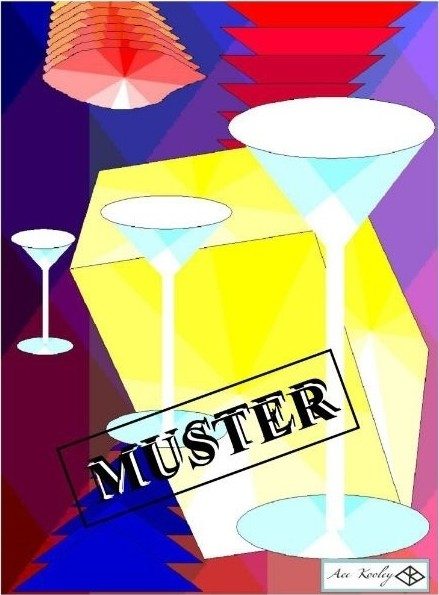 Kunstwerk „Cheerio!“ von Ace Kooley mit Aufdruck MUSTER